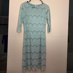 Night In Paris Easter Green Dress